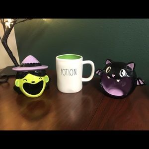 Rae Dunn potion mug and target witch and bat dish